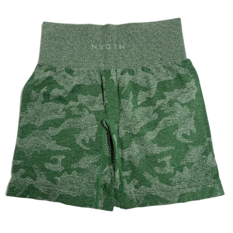 Shorts sem costura camuflado